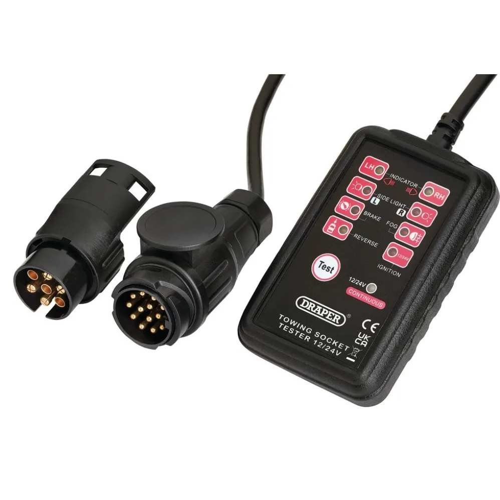 13 and 7-Pin Towbar Socket Tester