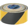 Barrier Tape Roll, 500m x 75mm, Black and Yellow