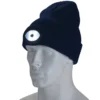 Beanie Hat with Rechargeable Torch, One Size, 1W, 100 Lumens, Navy Blue