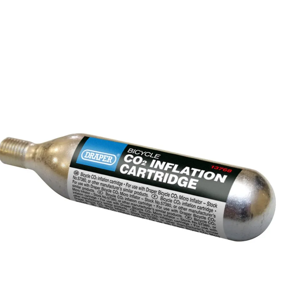 Bicycle CO2 Inflation Cartridge, 16g (Pack of 5)