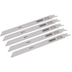 Bi-metal Reciprocating Saw Blades for Metal Cutting, 225mm, 14tpi (Pack of 5)