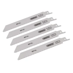 Bi-metal Reciprocating Saw Blades for Metal Cutting, 150mm, 24tpi (Pack of 5)