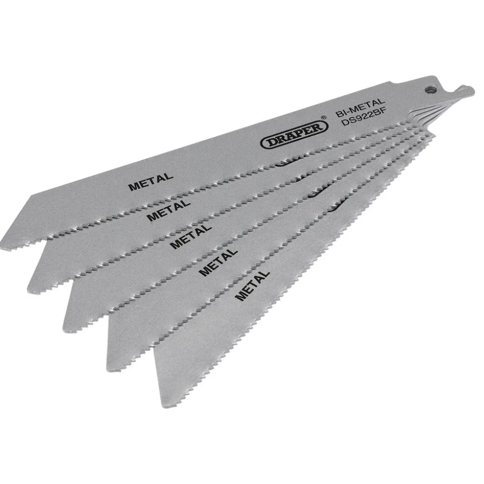 Bi-metal Reciprocating Saw Blades for Metal, 150mm, 14tpi (Pack of 5)
