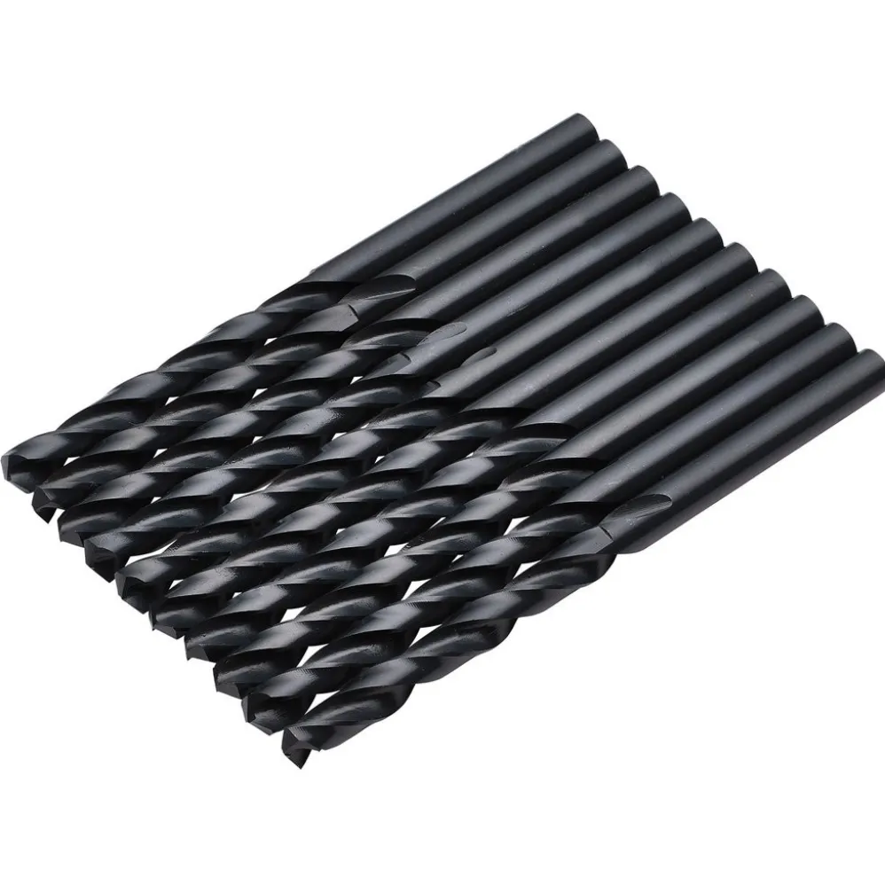 Black HSS Drill Bit, 6 x 93mm (Pack of 10)