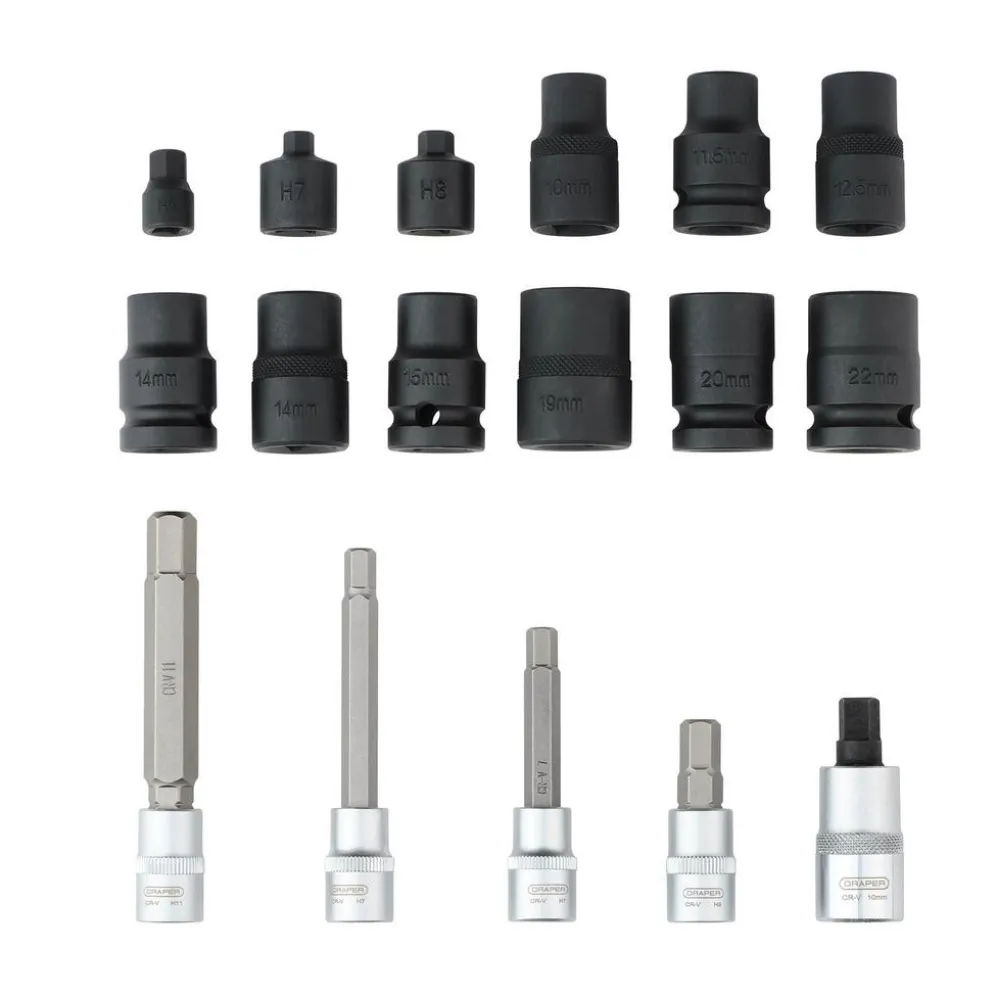 Brake Caliper Socket and Bit Set (17 Piece)