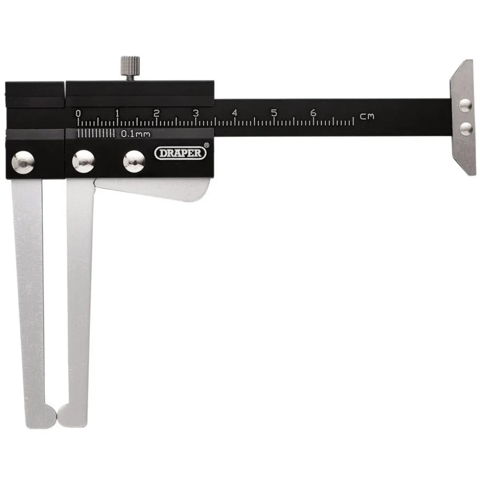 Brake Disc Caliper with Tread Depth Gauge, 0-60mm