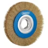 Brassed Steel Bench Grinder Wire Wheel Brush, 150 x 31.75mm