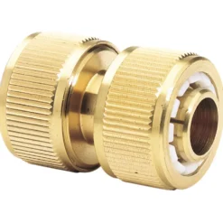 Brass Hose Repair Connector, 3/4"