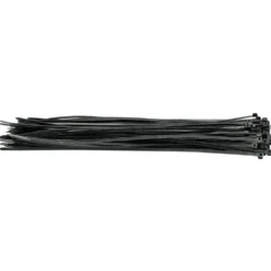 Cable Ties, 4.8 x 400mm, Black (Pack of 100)