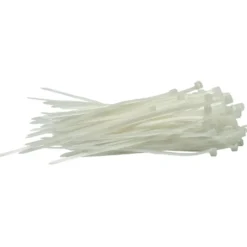 Cable Ties, 2.5 x 100mm, White (Pack of 100)