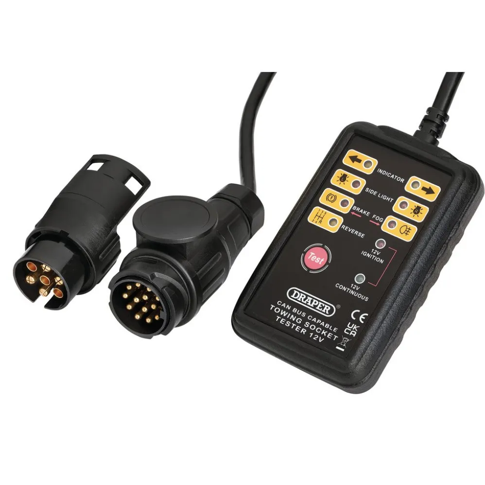 CAN Bus 13 and 7-Pin Towbar Socket Tester