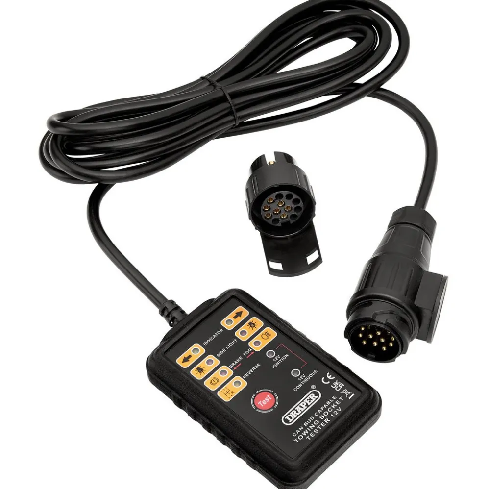 CAN Bus 13 and 7-Pin Towbar Socket Tester