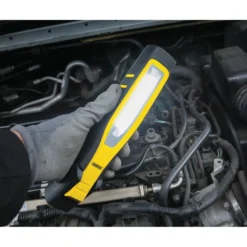 COB/SMD LED Rechargeable Inspection Lamp, 10W, 1,000 Lumens, Yellow, 1 x USB Charging Socket Supplied