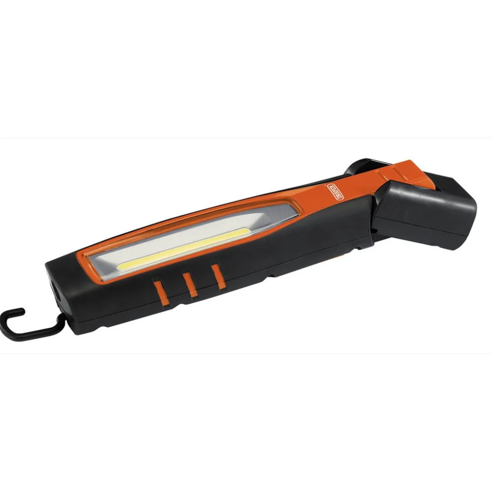 COB/SMD LED Rechargeable Inspection Lamp, 7W, 700 Lumens, Orange, 1 x USB Cable Supplied
