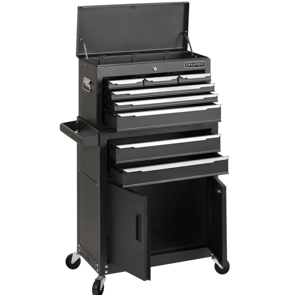 Combined Roller Cabinet and Tool Chest, 8 Drawer, 24"