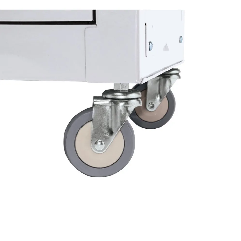 Combined Roller Cabinet and Tool Chest, 6 Drawer, 24", White