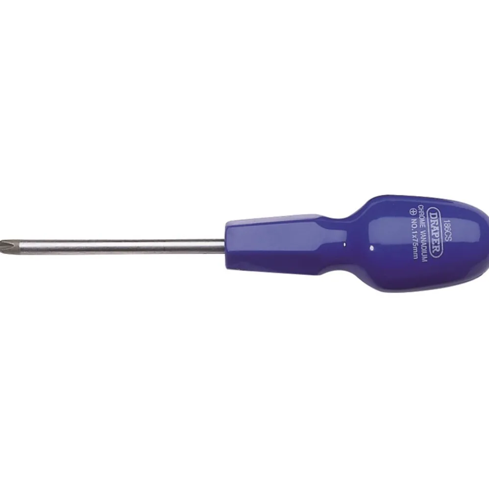 Cross Slot Cabinet Pattern Screwdriver, No.1 x 75mm (Sold Loose)