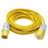 Defender E85121 110V Extension Lead Yellow 2.5mm², 16A, 14m
