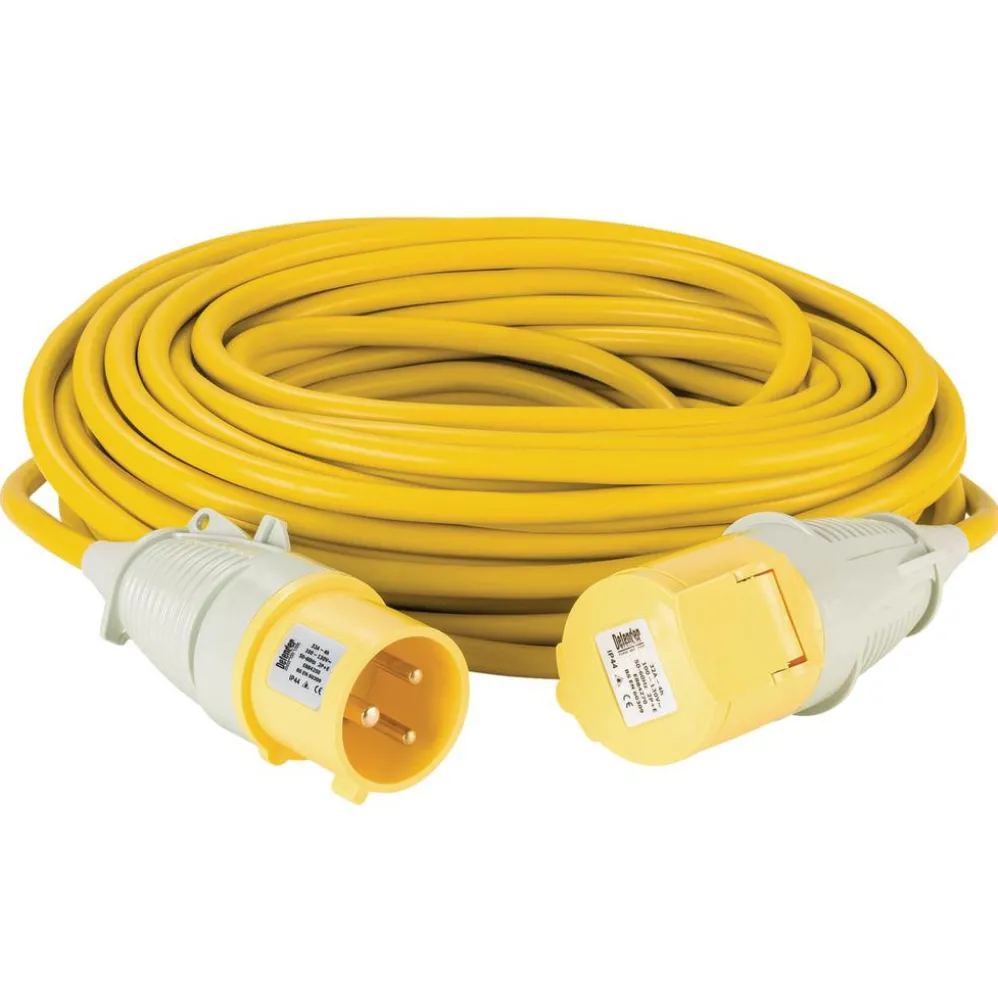 Defender E85262 110V Extension Lead Yellow 4mm², 32A, 25m