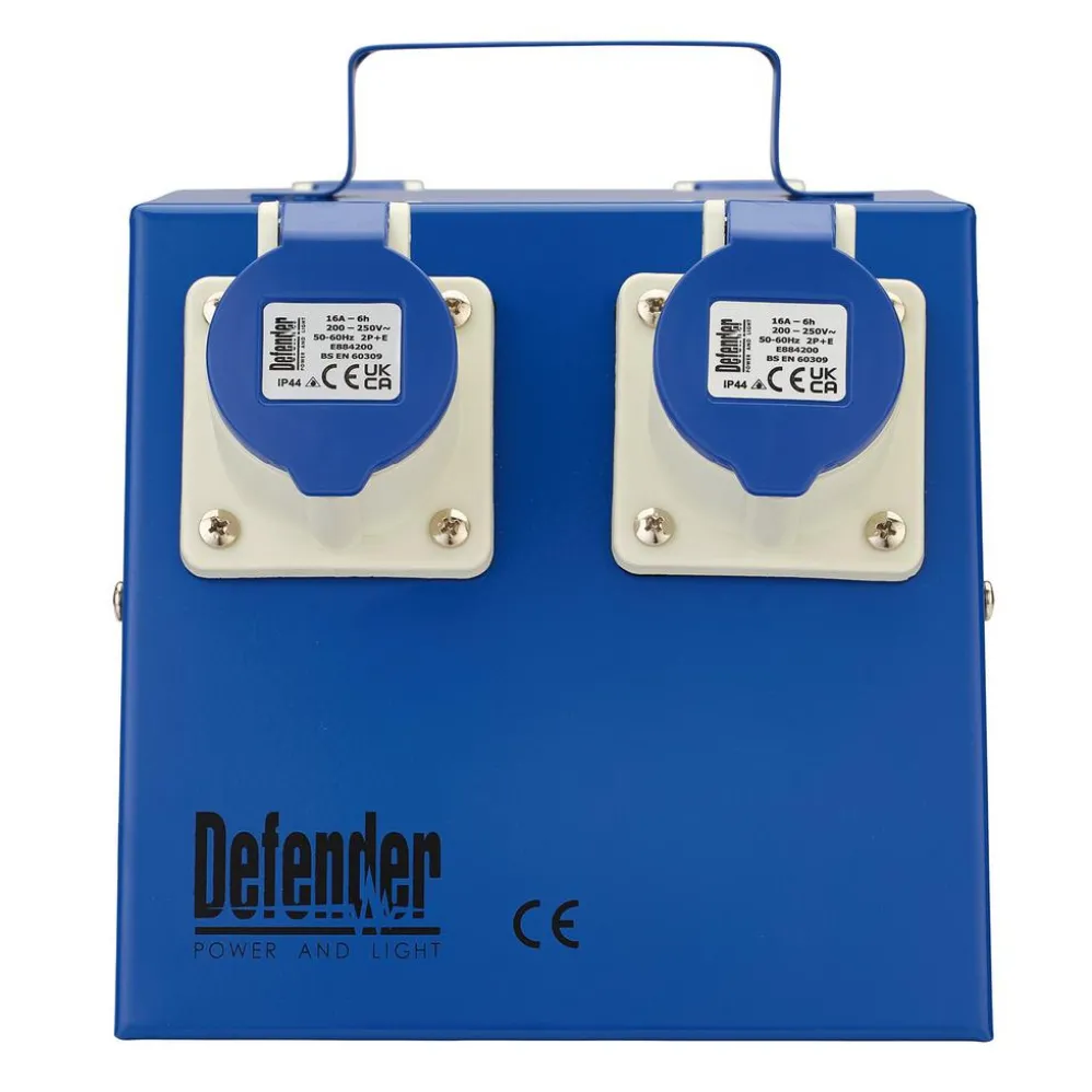 Defender E13112 230V Splitter Box, 4 x 16A