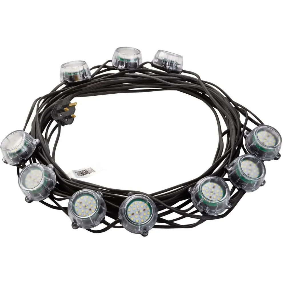 Defender E89353 230V 50W Heavy Duty LED Encapsulated Festoon String Lights, 22m