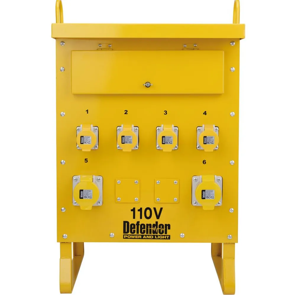 Defender ZE210027 110V 10kVA 3-Phase Transformer, 16A/32A