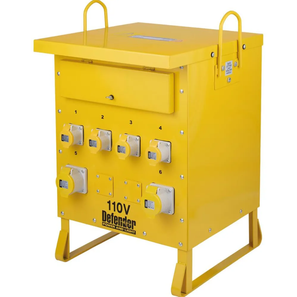 Defender ZE210027 110V 10kVA 3-Phase Transformer, 16A/32A