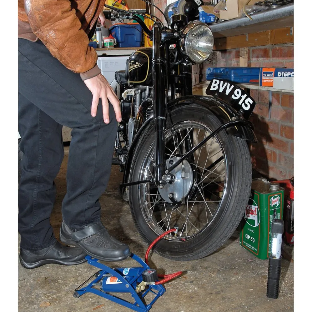 Double Cylinder Foot Pump with Pressure Gauge