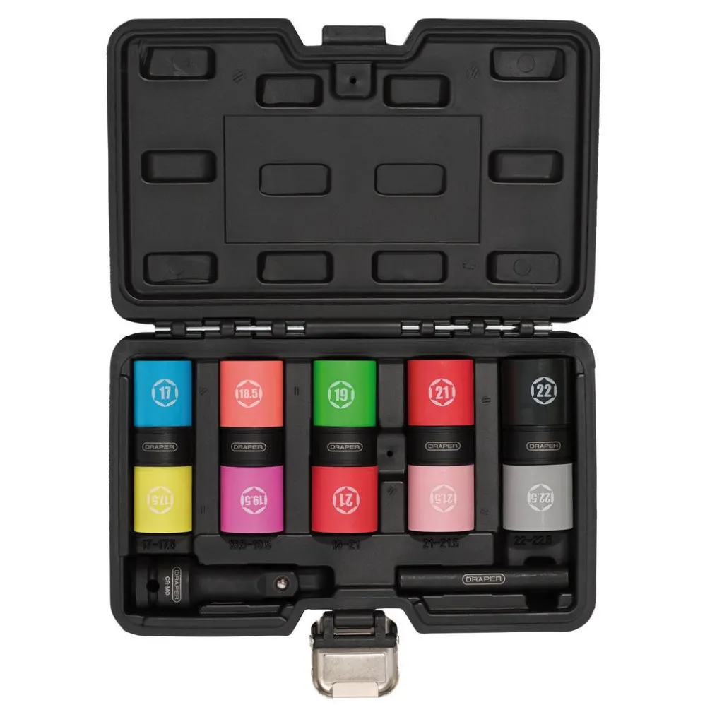 Double Ended Wheel Nut Socket Set, 1/2" Sq. Dr. (7 Piece)