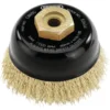 Draper Expert Brassed Steel Crimped Wire Cup Brush, 60mm, M10