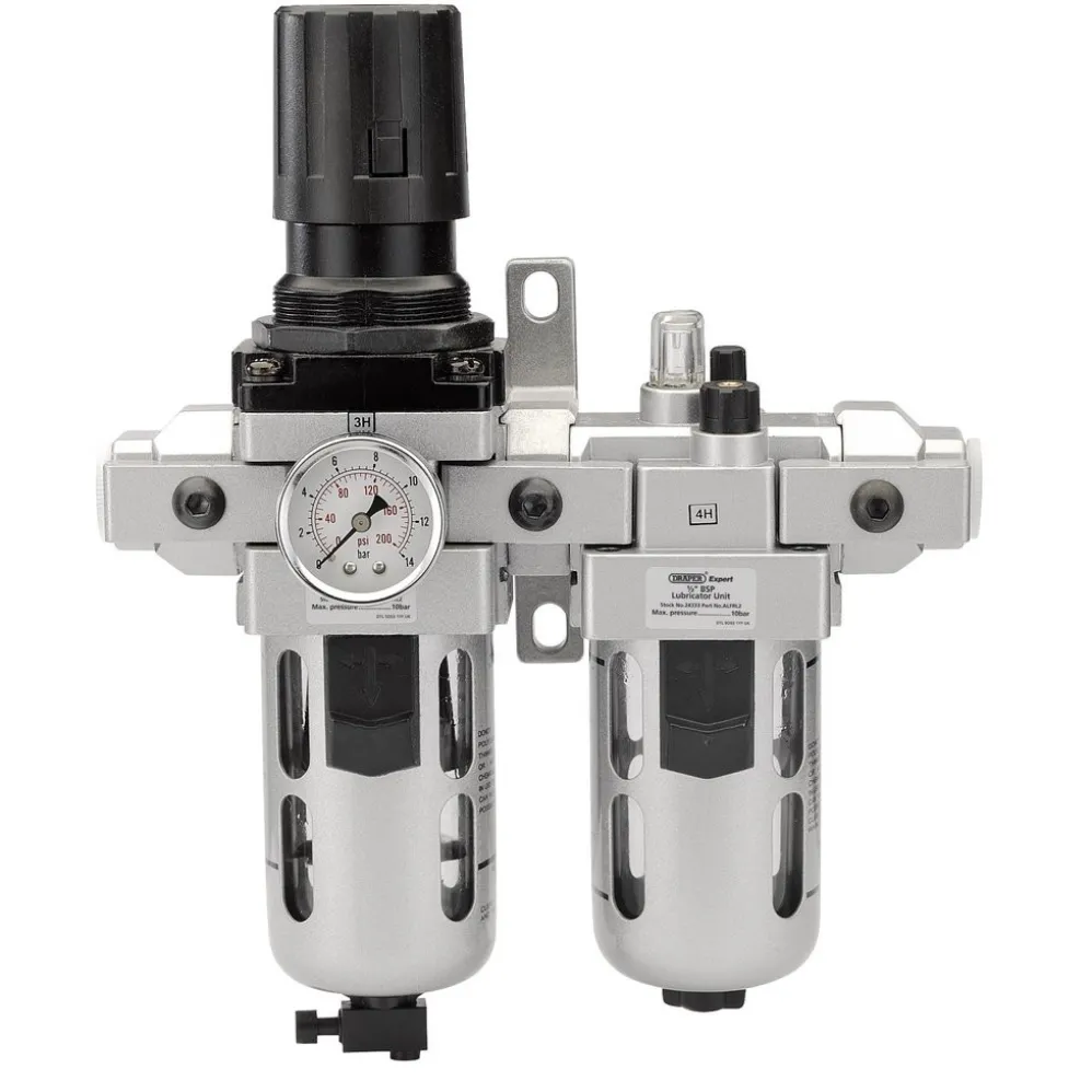 Draper Expert 1/2" BSP Combined Filter/Regulator/Lubricator