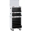 Draper Expert Combined Roller Cabinet and Tool Chest, 15 Drawer, 26", White