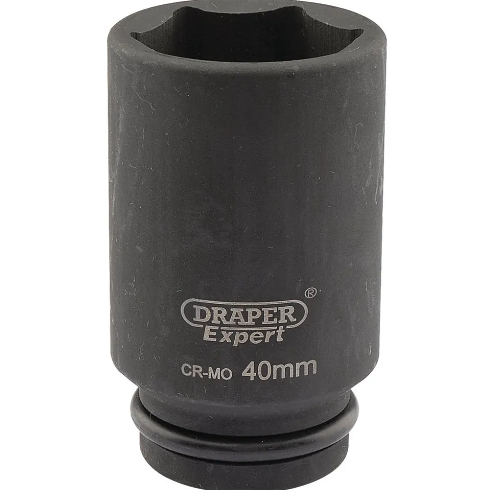 Draper Expert Drapi 6 Point Deep Impact Socket, 3/4" Sq. Dr., 40mm
