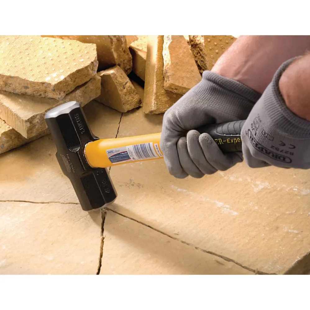 Draper Expert Fibreglass Short Shaft Sledge Hammer, 1.8kg/4lb