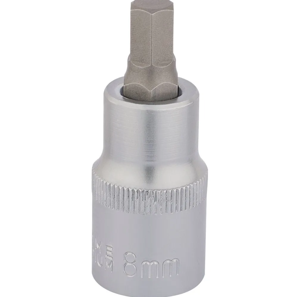 Draper Expert Hexagonal Socket Bits, 1/2" Sq. Dr., 8mm