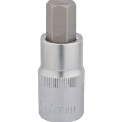 Draper Expert Hexagonal Socket Bits, 1/2" Sq. Dr., 12mm
