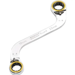 Draper Expert HI-TORQ® Double Ring Ratchet S-Shape Spanner, 19 x 22mm