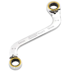 Draper Expert HI-TORQ® Double Ring Ratchet S-Shape Spanner, 14 x 16mm