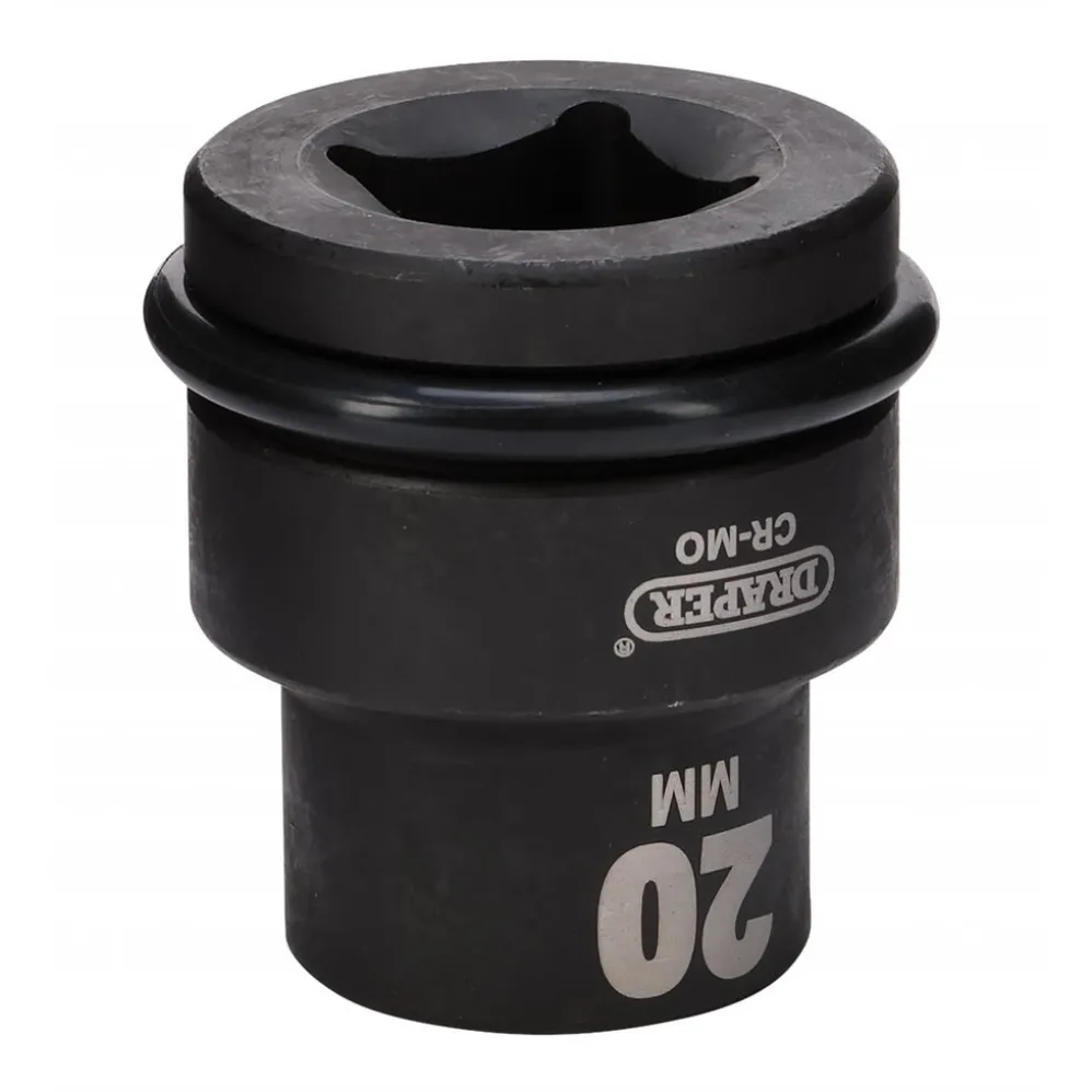 Draper Expert Hi-TORQ® Impact Socket, 3/4" Sq. Dr., 20mm