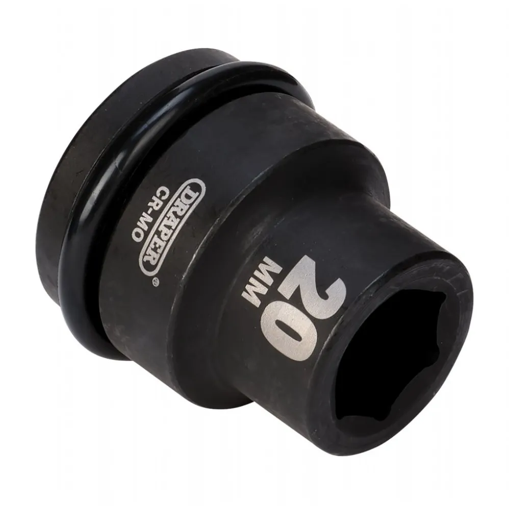 Draper Expert Hi-TORQ® Impact Socket, 3/4" Sq. Dr., 20mm