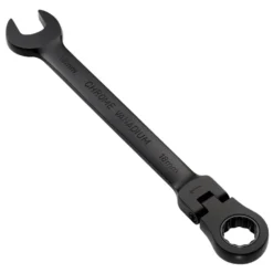 Draper Expert HI-TORQ® Metric Flexible Head Ratchet Combination Spanner, 18mm, Black