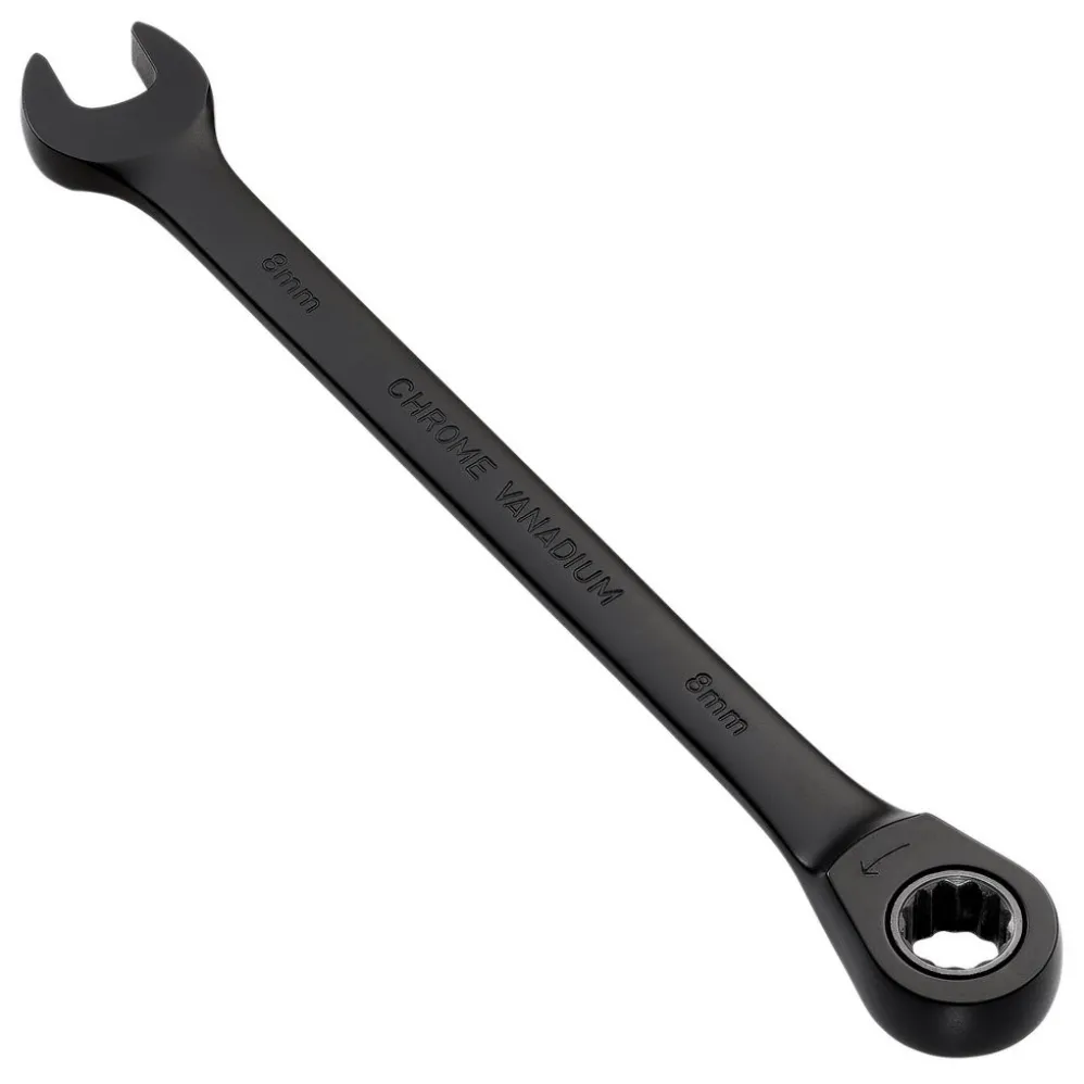 Draper Expert HI-TORQ® Metric Ratchet Combination Spanner, 8mm, Black