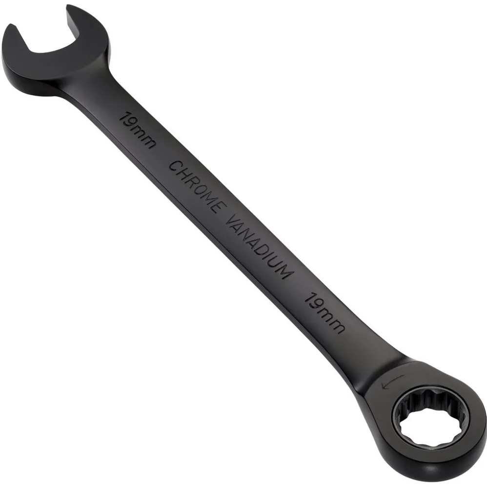 Draper Expert HI-TORQ® Metric Ratchet Combination Spanner, 19mm, Black