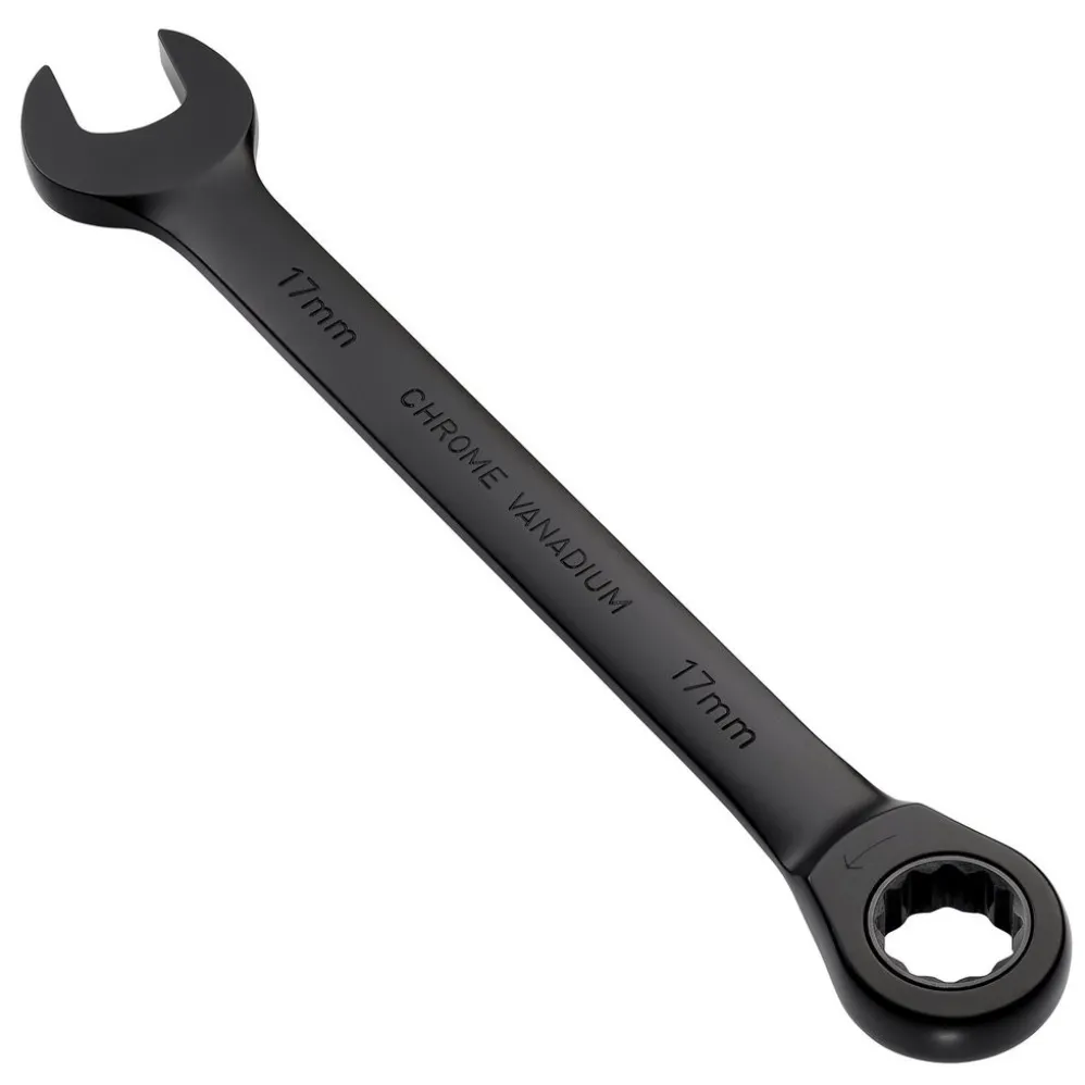 Draper Expert HI-TORQ® Metric Ratchet Combination Spanner, 17mm, Black