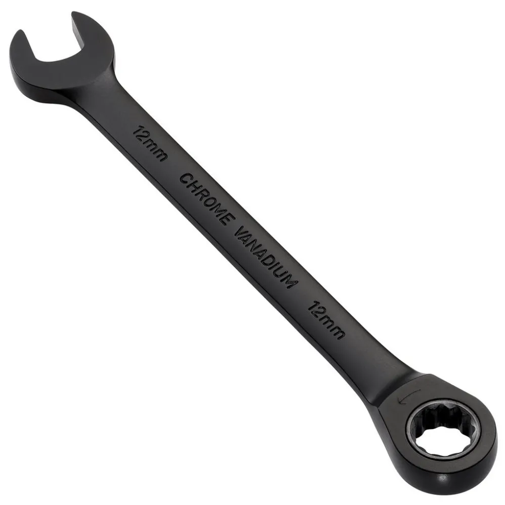 Draper Expert HI-TORQ® Metric Ratchet Combination Spanner, 12mm, Black