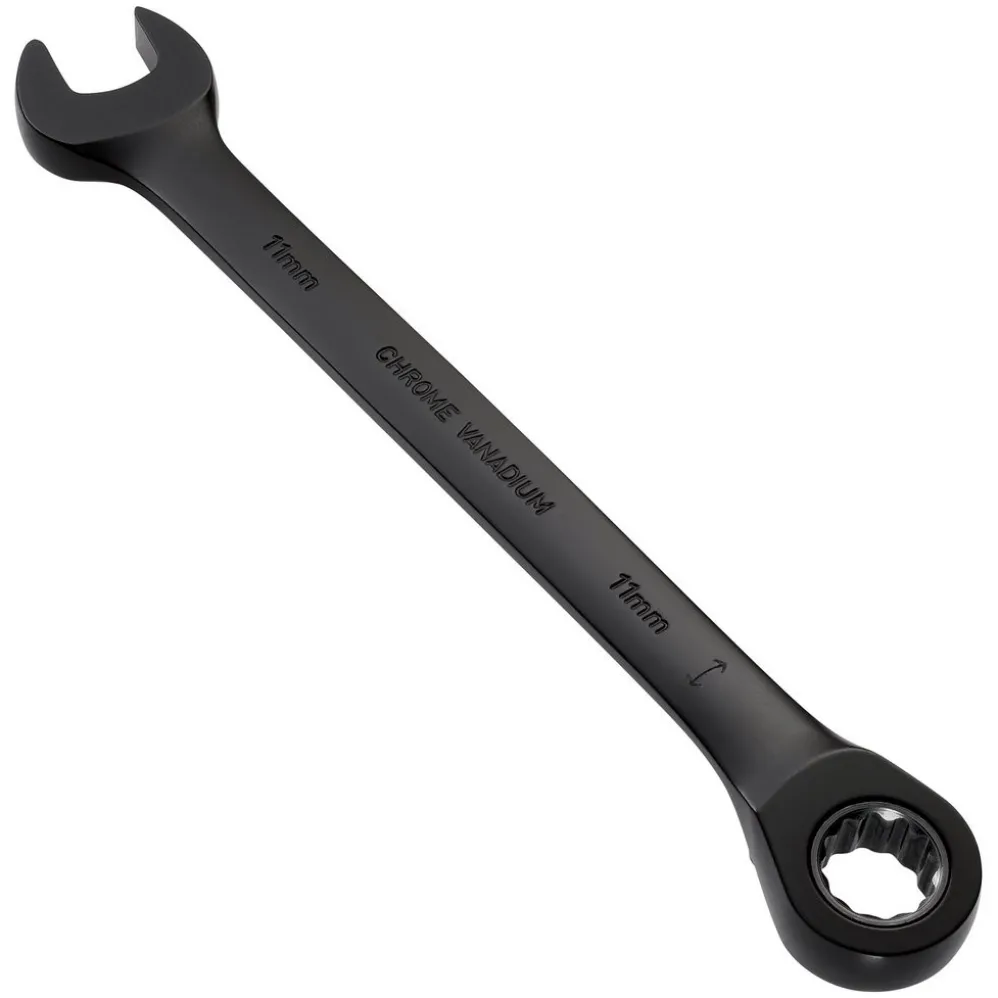 Draper Expert HI-TORQ® Metric Reversible Ratchet Combination Spanner, 11mm, Black