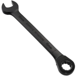Draper Expert HI-TORQ® Metric Reversible Ratchet Combination Spanner, 15mm, Black