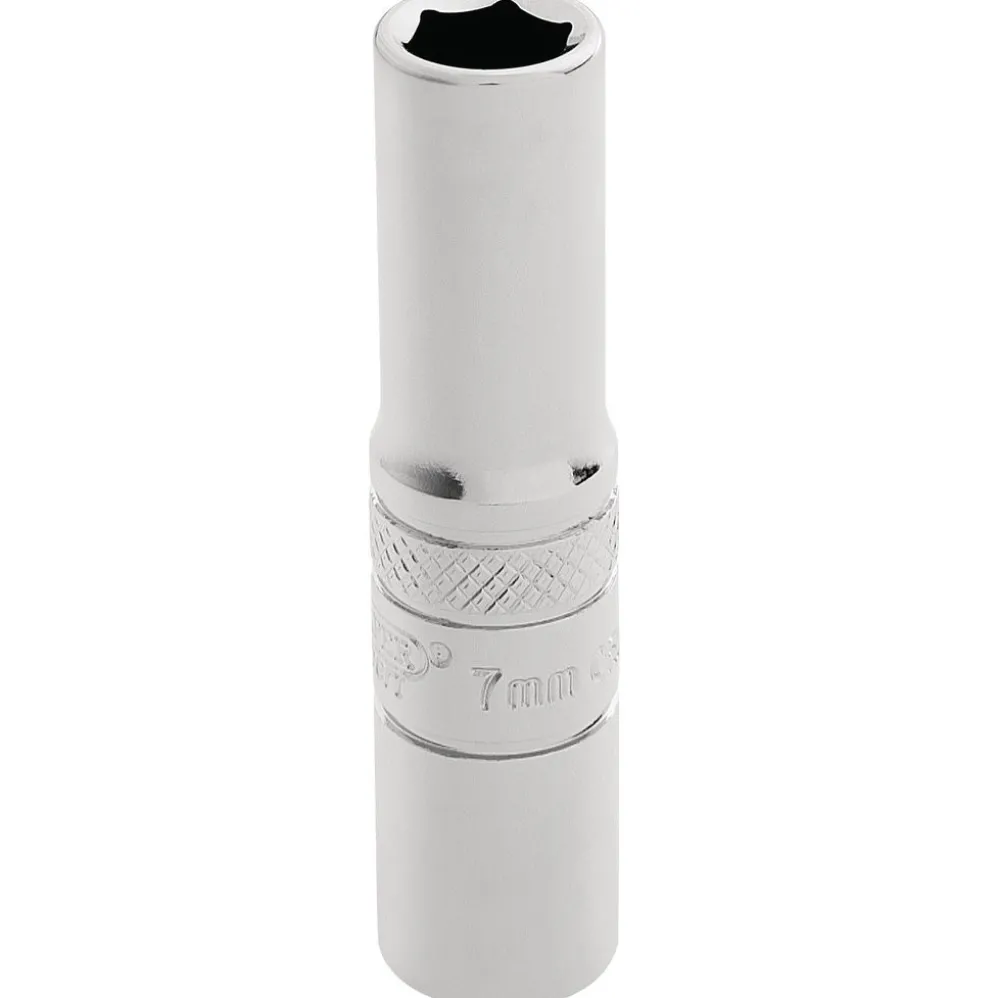 Draper Expert HI-TORQ® 6 Point Deep Socket, 1/4" Sq. Dr., 7mm
