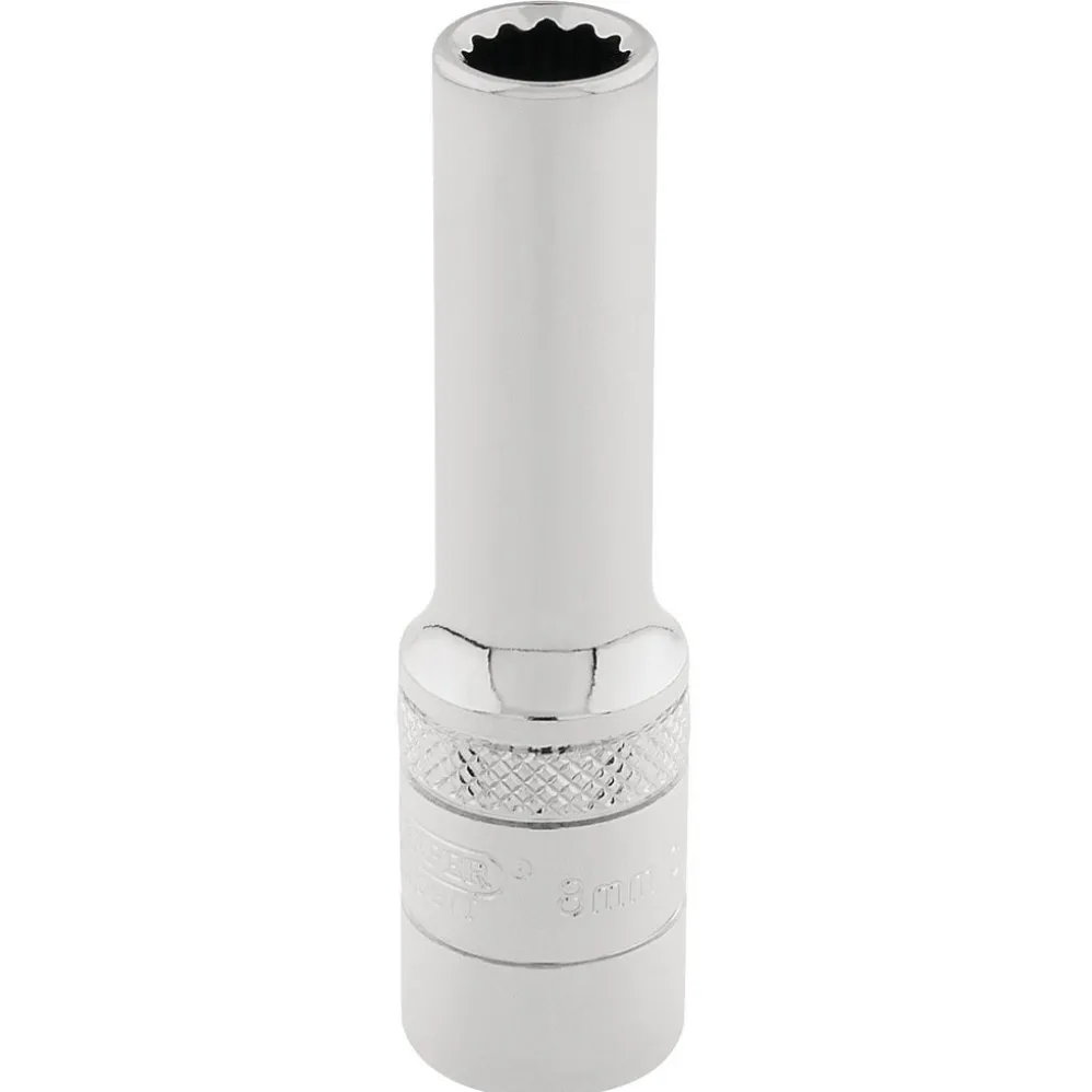 Draper Expert HI-TORQ® 12 Point Deep Socket, 3/8" Sq. Dr., 8mm