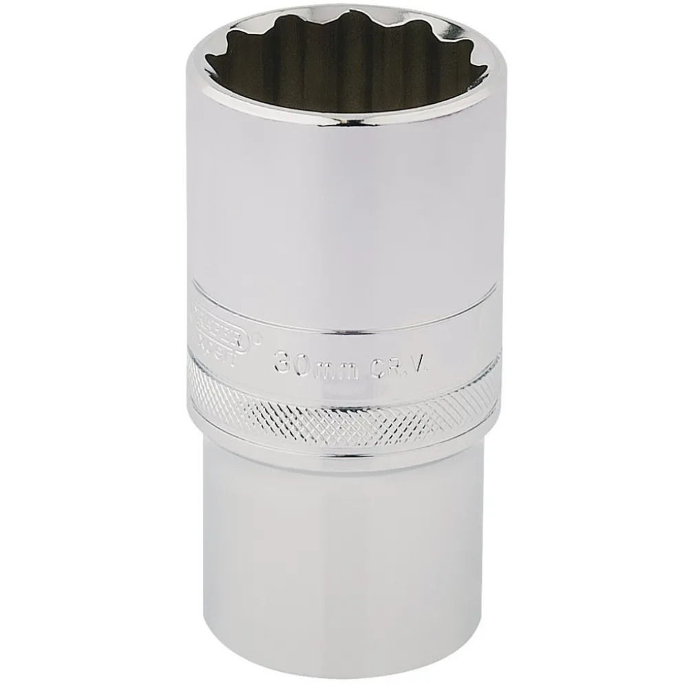 Draper Expert HI-TORQ® 12 Point Deep Socket, 1/2" Sq. Dr., 30mm